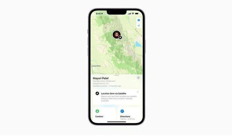 广饶苹果14维修分享iPhone14系列中 FindMy功能通过卫星分享位置方法教程 